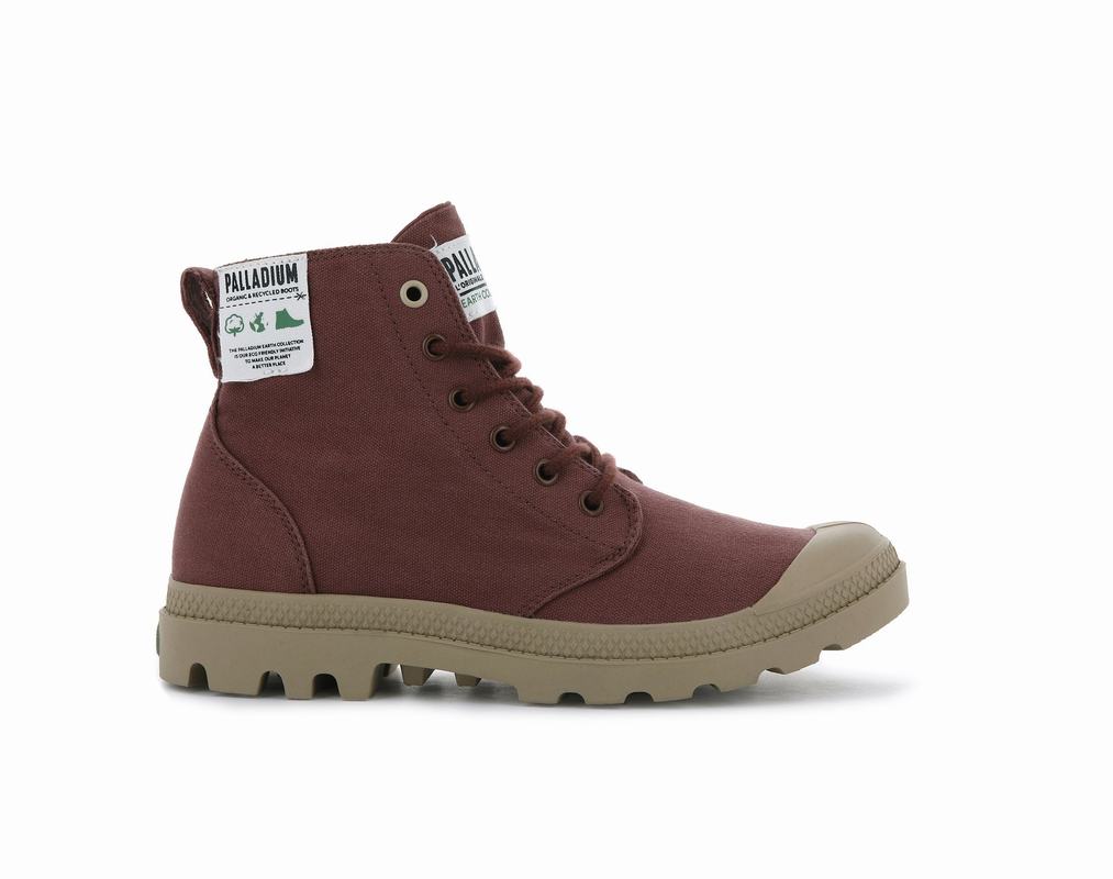 Palladium Pampa Hi Organic Damen Stiefel DunkelRot ||394251-IMZ||